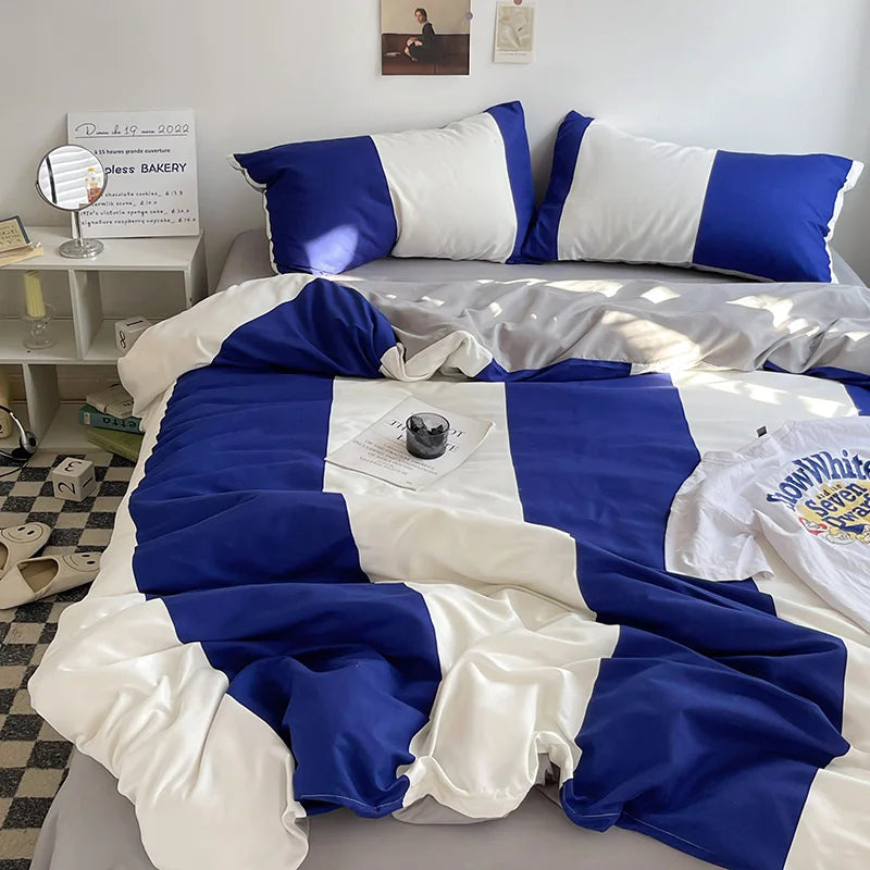 Nordic Stripe Cotton Bedding Set