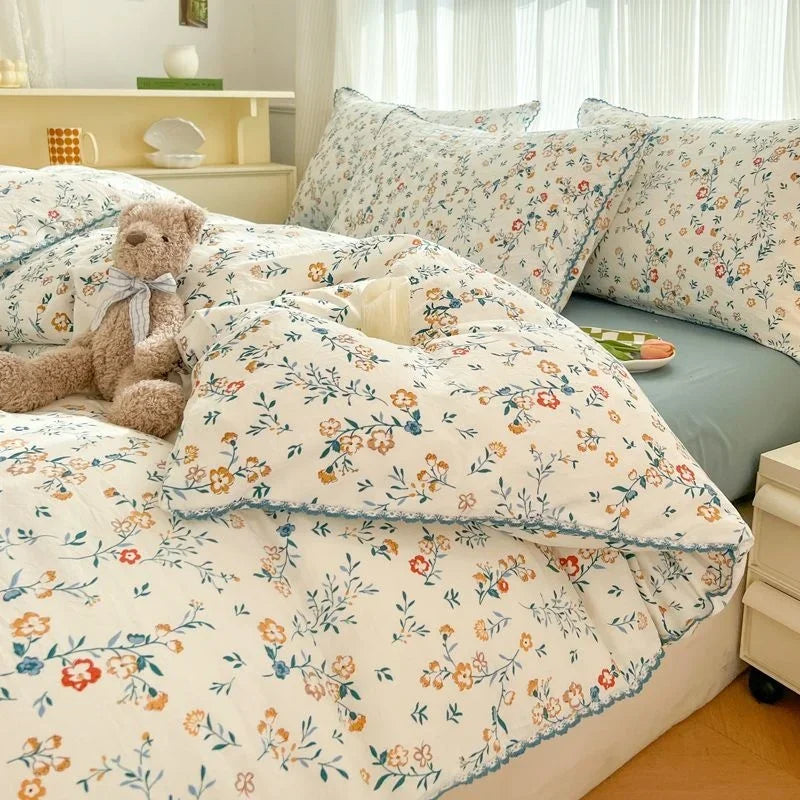 BloomAura Floral Bedding Set