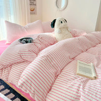 Thumbnail for SoftStripe Cozy Bedding Set
