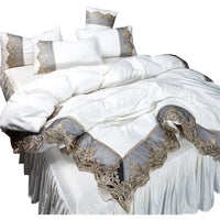Thumbnail for LaceAura Washed Silk Bedding Set